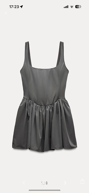 Zara viral korse elbise
