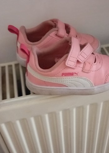 Puma puma Kız Çocuk Pembe Cırtlı Spor Ayakkabı
