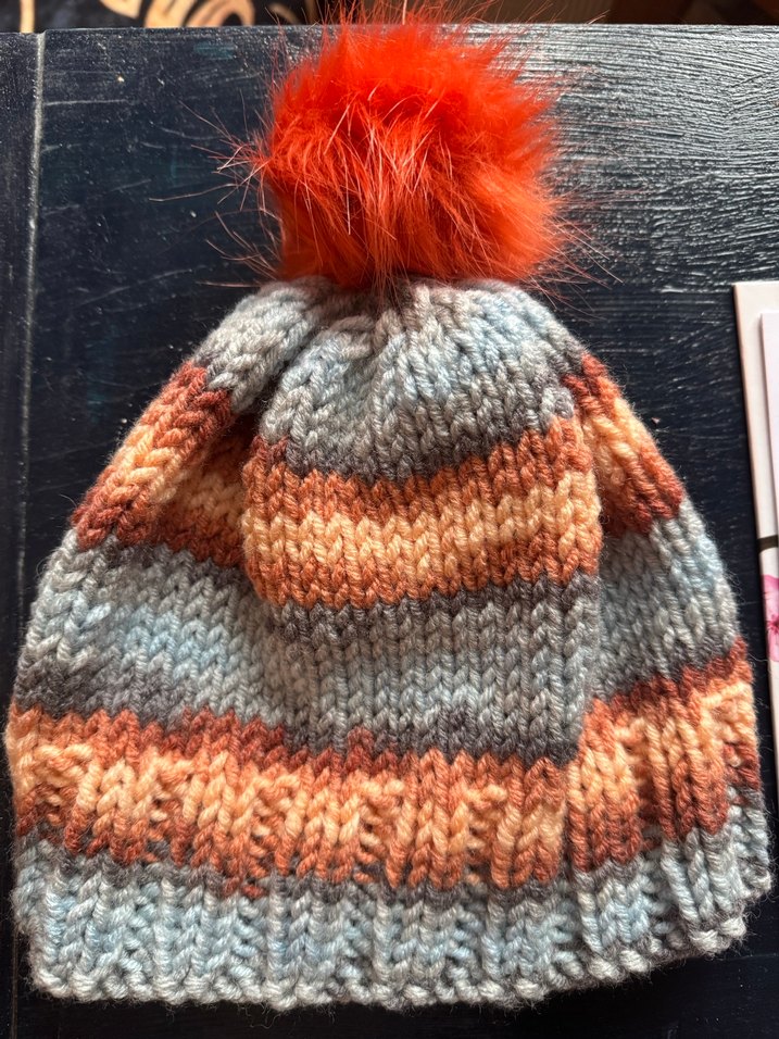 Çok Renkli Örgü Kadın Bere - Görsel 3