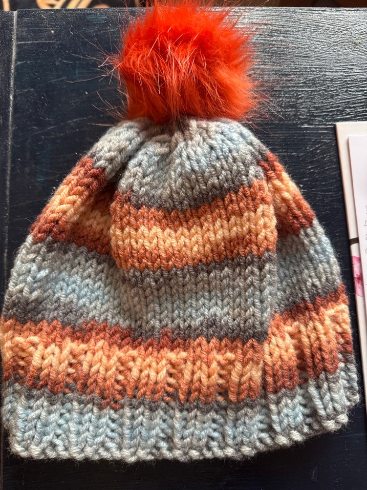 Çok Renkli Örgü Kadın Bere - Görsel 4