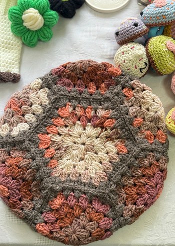 Renkli Örgü Bohem Ressam Beresi - Görsel 3