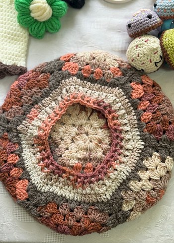 Renkli Örgü Bohem Ressam Beresi - Görsel 2