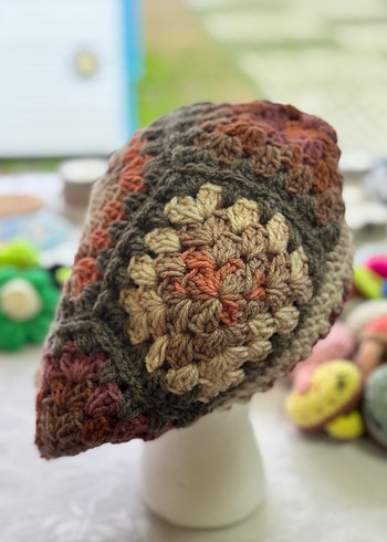 Renkli Örgü Bohem Ressam Beresi - Görsel 5