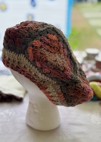 Renkli Örgü Bohem Ressam Beresi - Görsel 7