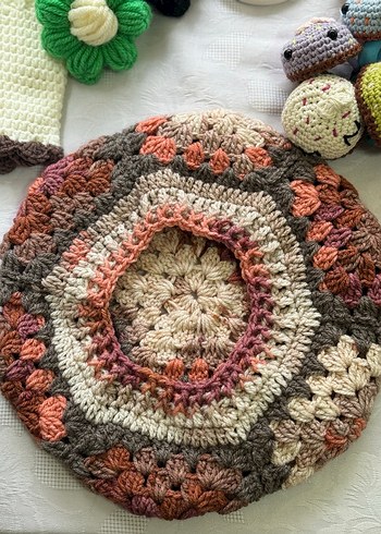 Renkli Örgü Bohem Ressam Beresi - Görsel 4