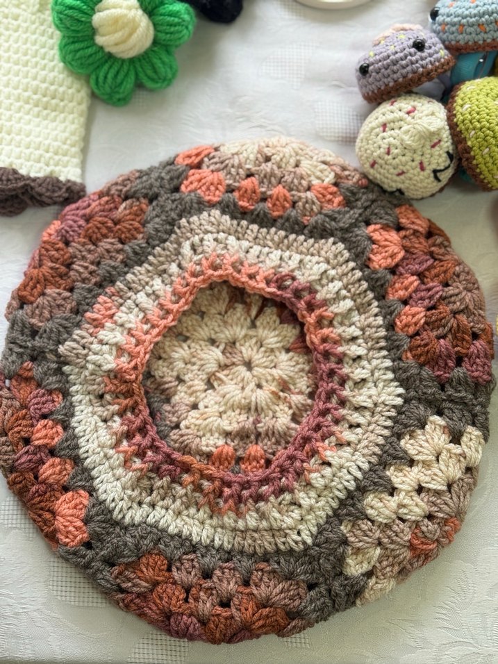 Renkli Örgü Bohem Ressam Beresi - Görsel 2