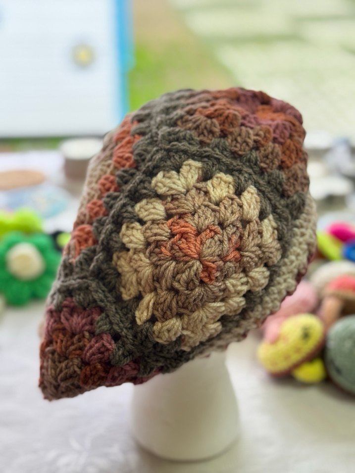 Renkli Örgü Bohem Ressam Beresi - Görsel 5