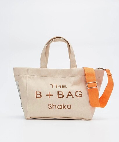 B+Bag shaka baskılı çanta