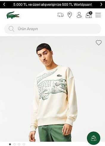 Lacoste erkek sweat