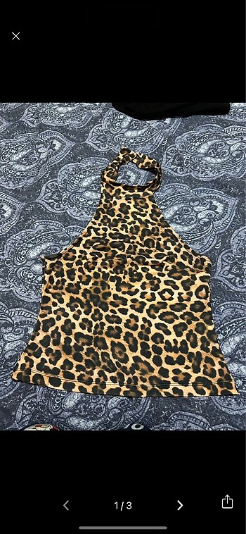 m Beden Leopar bluz