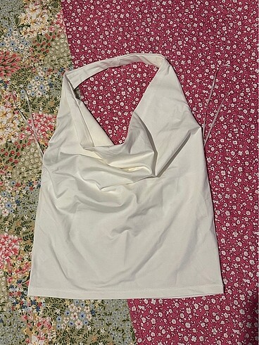 s Beden Stradivarius drapeli halter bluz