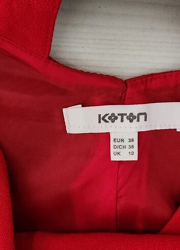 m Beden kırmızı Renk Koton elbise