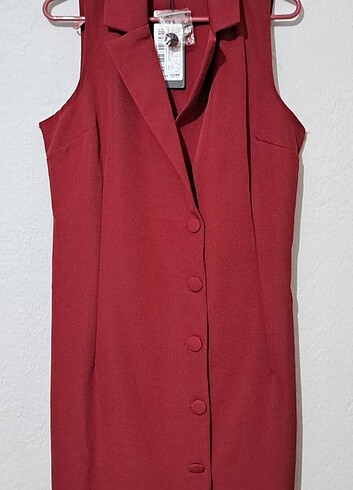 Bordo şık elbise