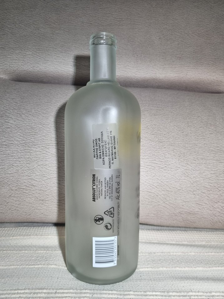 Absolut Citron Voltka şişesi - Görsel 5