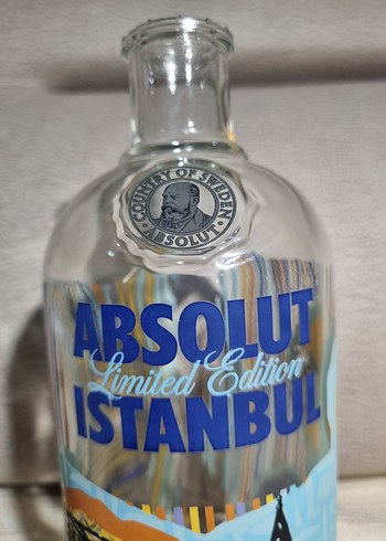 Absolud İstanbul vodka şişesi - Görsel 5