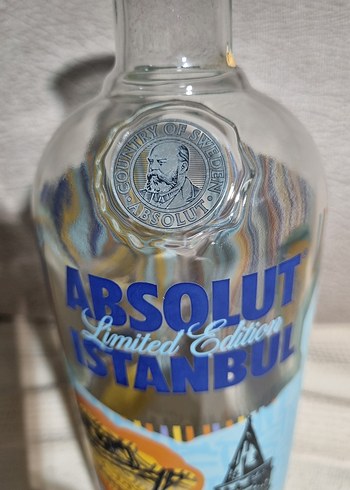 Absolud İstanbul vodka şişesi - Görsel 3