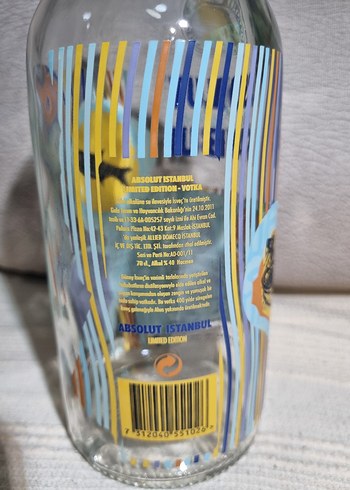 Absolud İstanbul vodka şişesi - Görsel 4