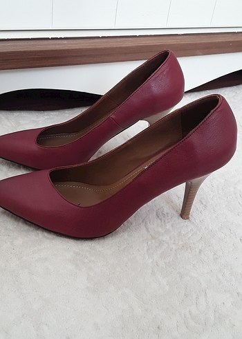 Elle Bordo Kadın Stiletto elle marka Topuklu Ayakkabı