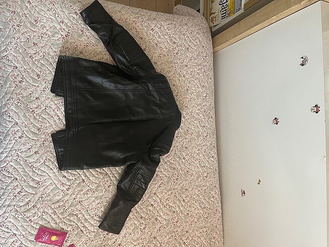 7 Yaş Beden Zara 7 yaş erkek çocuk suni deri ceket