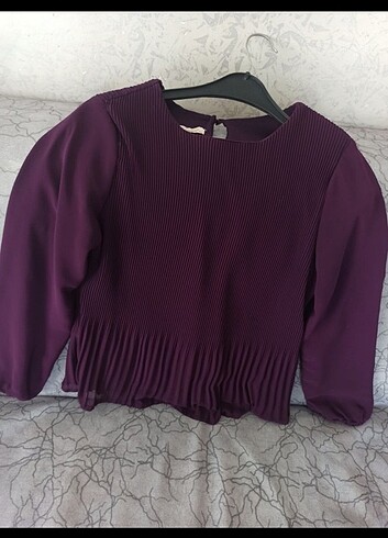 40 Beden Piliseli şifon tunik