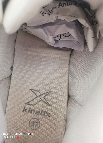 37,5 Beden beyaz Renk KİNETİX SNEAKER