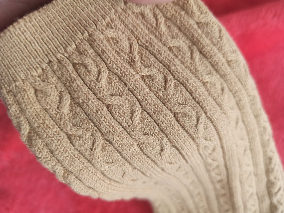 kız çocuk Kahverengi Örgü Bohem Kazak - Görsel 4