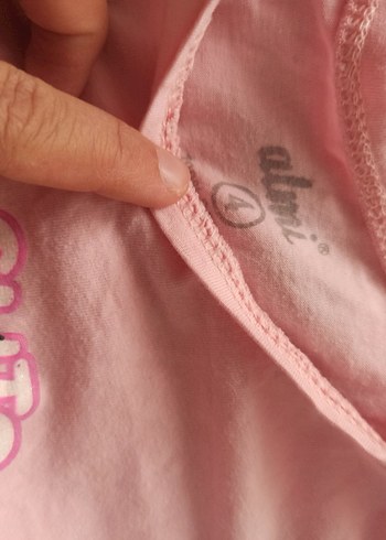 Uzun Kollu Pembe Baskılı Bebek Kız Takımı - Görsel 2