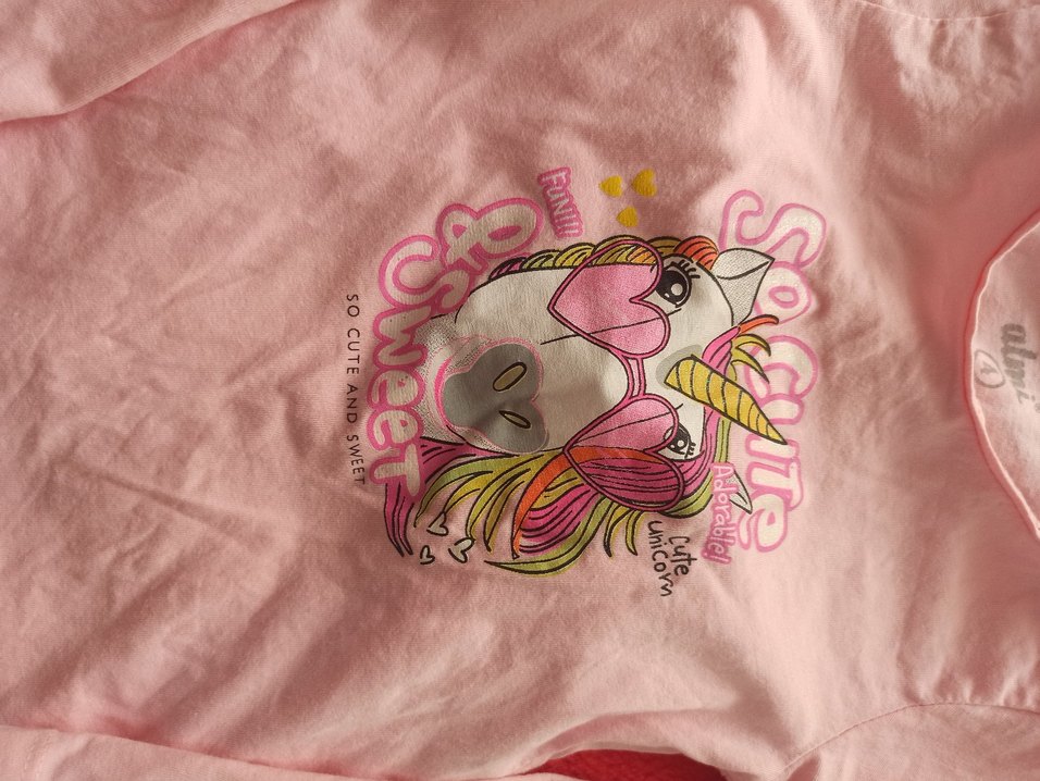 Uzun Kollu Pembe Baskılı Bebek Kız Takımı - Görsel 3