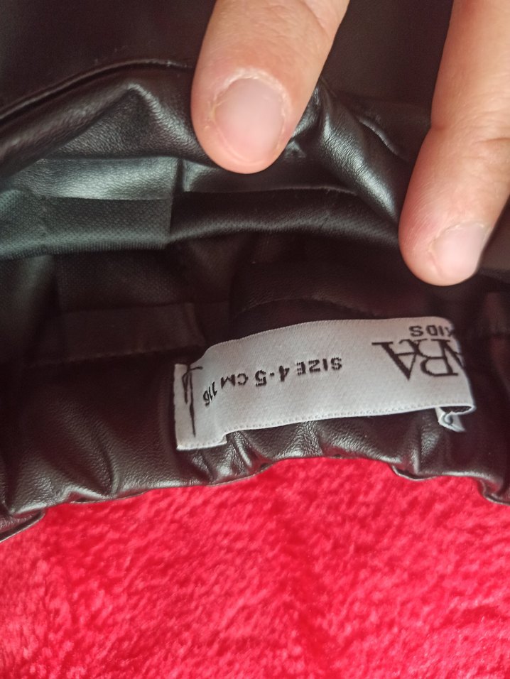 Fermuarlı Siyah Deri Pileli Mini Etek - Görsel 2