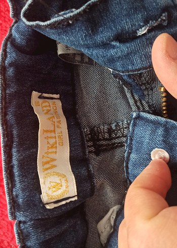 Kız Çocuk Renkli Denim Pantolon - Görsel 3