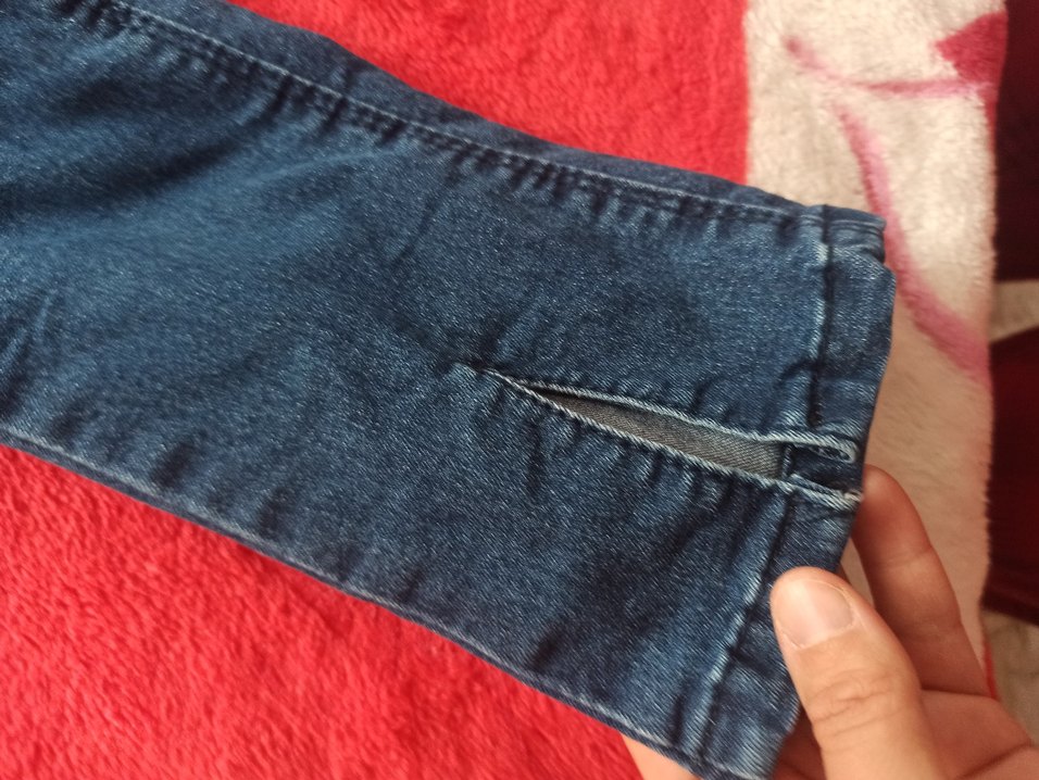 Kız Çocuk Renkli Denim Pantolon - Görsel 2