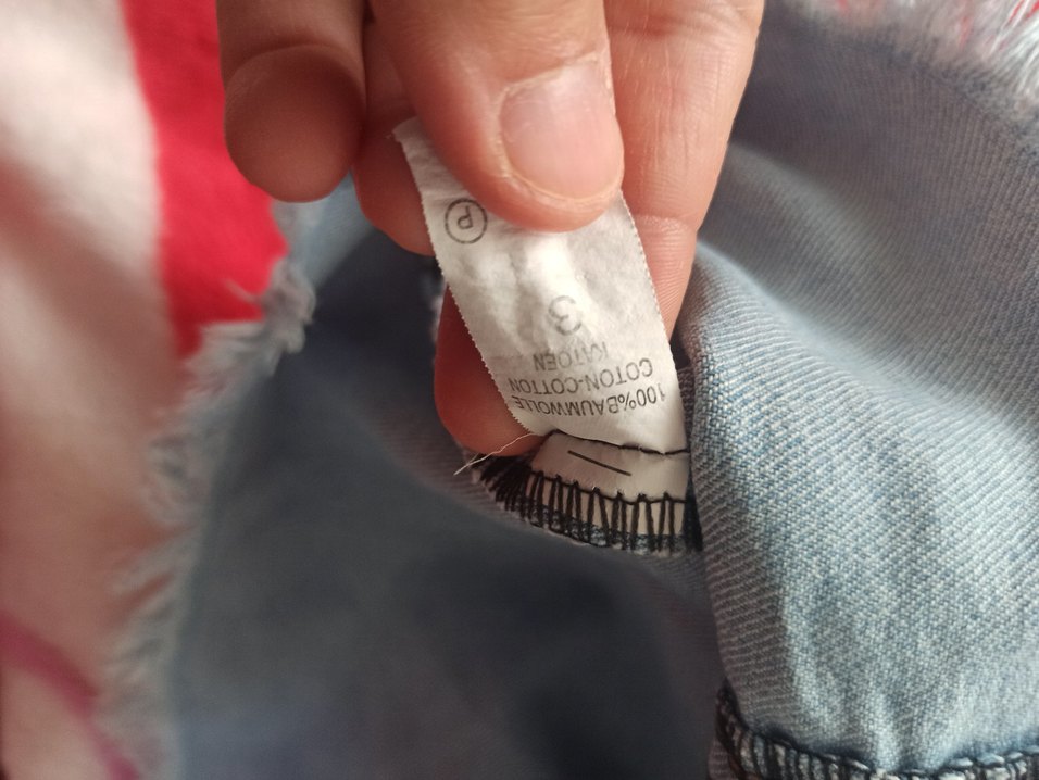 Nakışlı Kız Çocuk Kot Elbise - Görsel 3