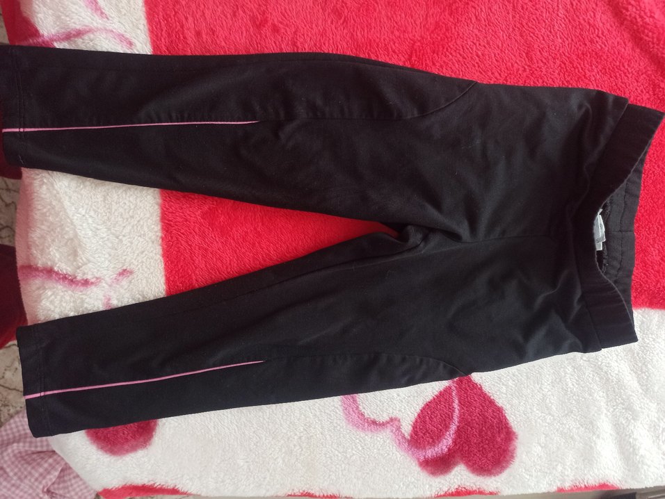 Çiçek Desenli ve Düz Renkli kız çocuk tayt - Görsel 3