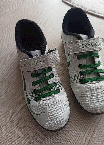 Beyaz Yılan Desenli Erkek Çocuk krampon Ayakkabı - Görsel 2