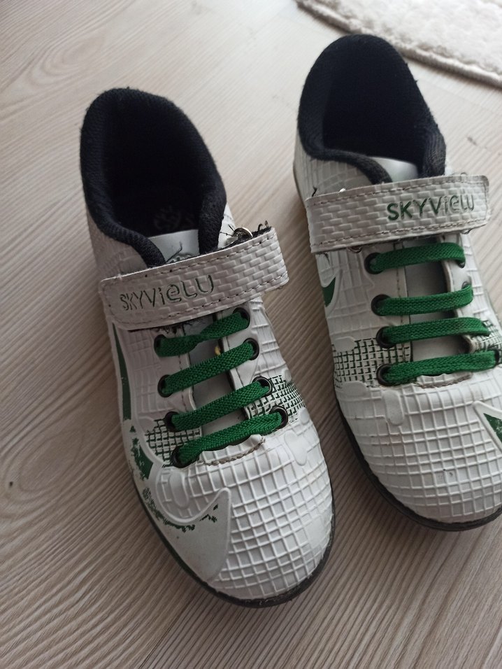 Beyaz Yılan Desenli Erkek Çocuk krampon Ayakkabı - Görsel 2