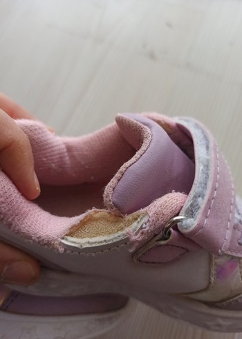 Kız Çocuk Unicorn Baskılı Cırt Cırtlı Spor Ayakkabı ve babet - Görsel 5