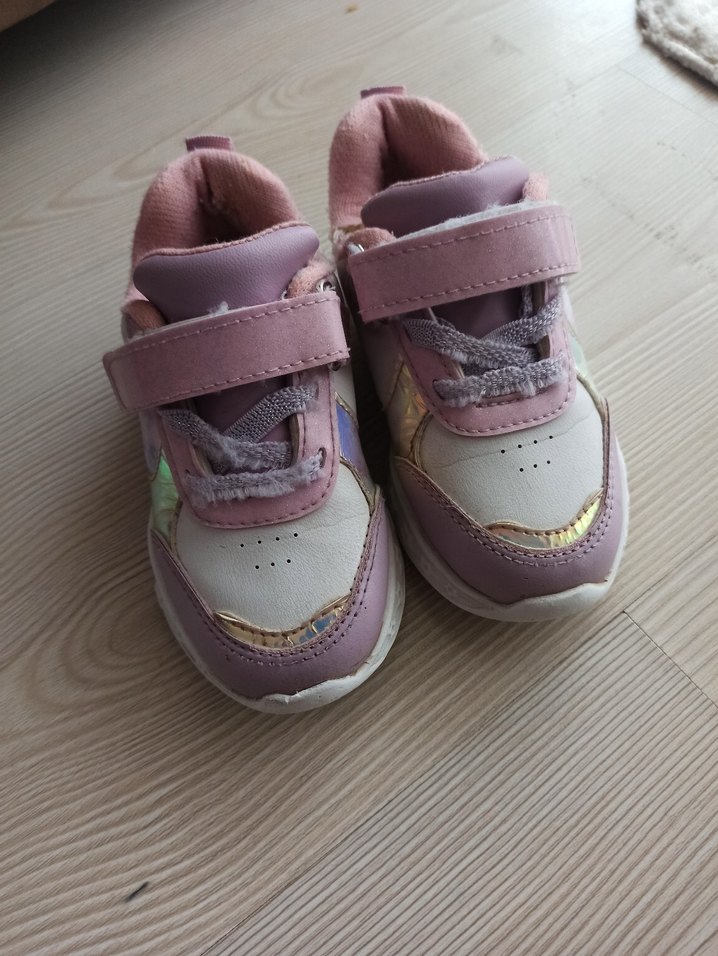 Kız Çocuk Unicorn Baskılı Cırt Cırtlı Spor Ayakkabı ve babet - Görsel 2