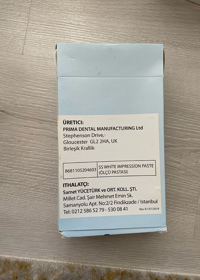 Çinko oksit ojenol tam protez ölçü maddesi - Görsel 2