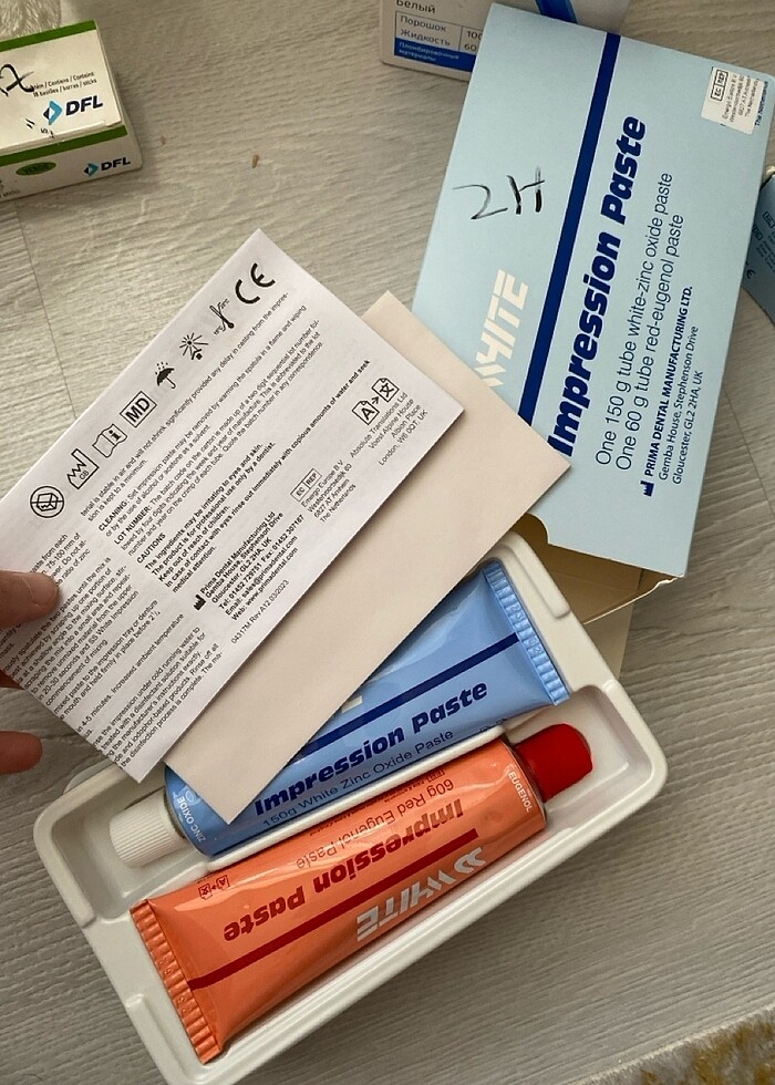 Çinko oksit ojenol tam protez ölçü maddesi - Görsel 3