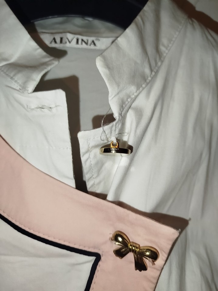 Alvina Midi Beyaz Kadın Tunik - Görsel 3