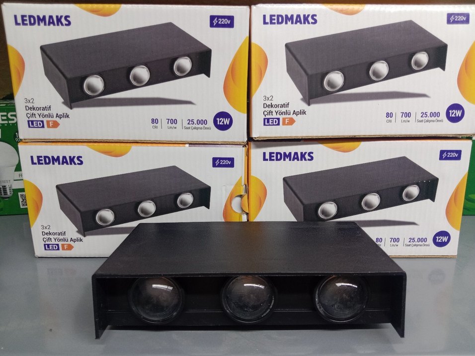 LEDMAKS 12W Çift Yönlü Dekoratif Aplik 1 adet - Görsel 2