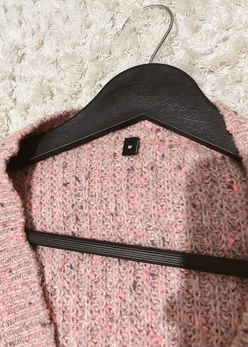 Pembe oversize salaş hırka - Görsel 2