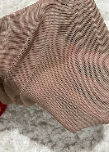 Shein tül arkası bağlamalı iç gösteren body - Görsel 3