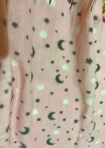 Ay ve yıldız pembe atkı - Görsel 2