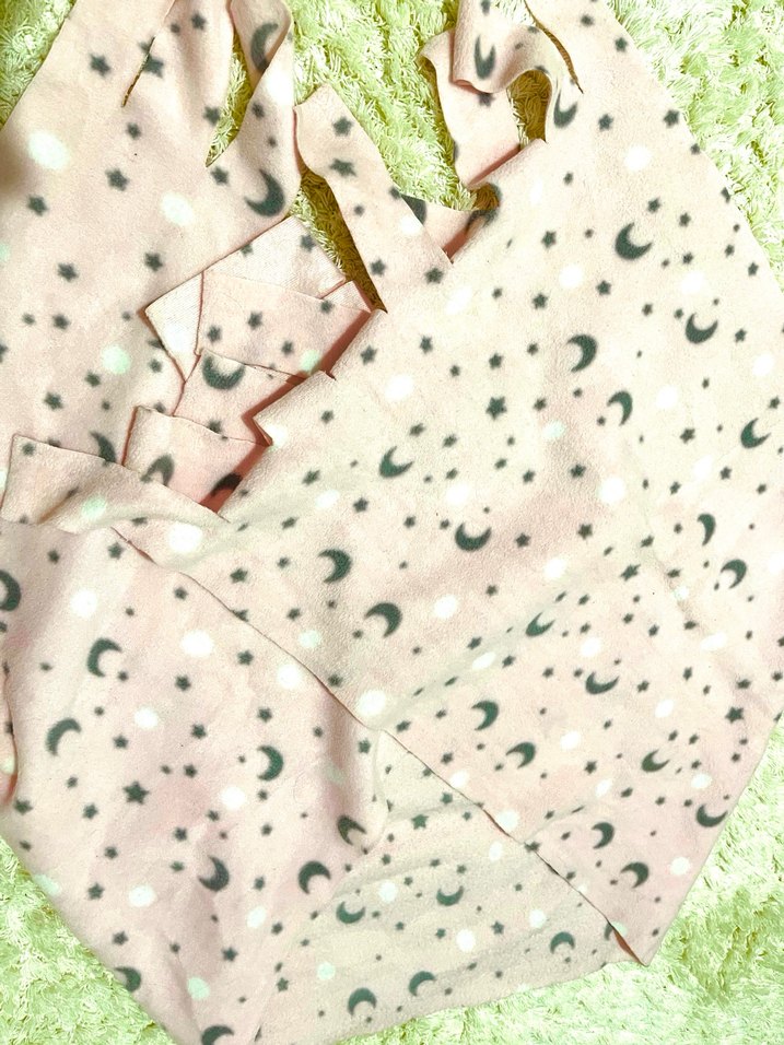 Ay ve yıldız pembe atkı - Görsel 3