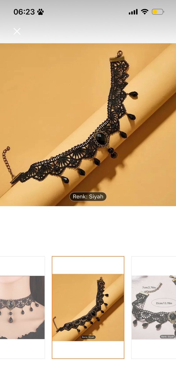 Dantelli gotik choker - Görsel 2