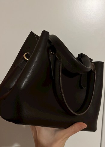 Kahverengi Deri Kadın Çanta - Görsel 2