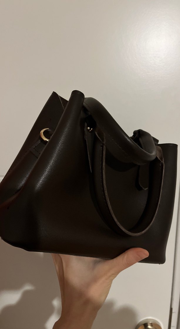 Kahverengi Deri Kadın Çanta - Görsel 2