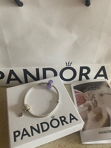 Orjinal Pandora bileklik ve charm