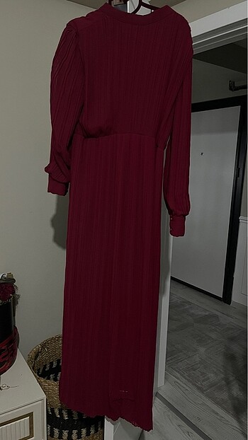 42 Beden bordo Renk Elbise